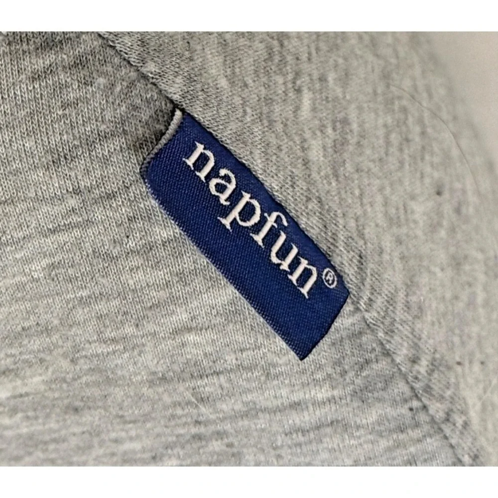 Napfun‎ Travel Pillow; Memory Foam; Grey; Removable/Washable Zipper Cover